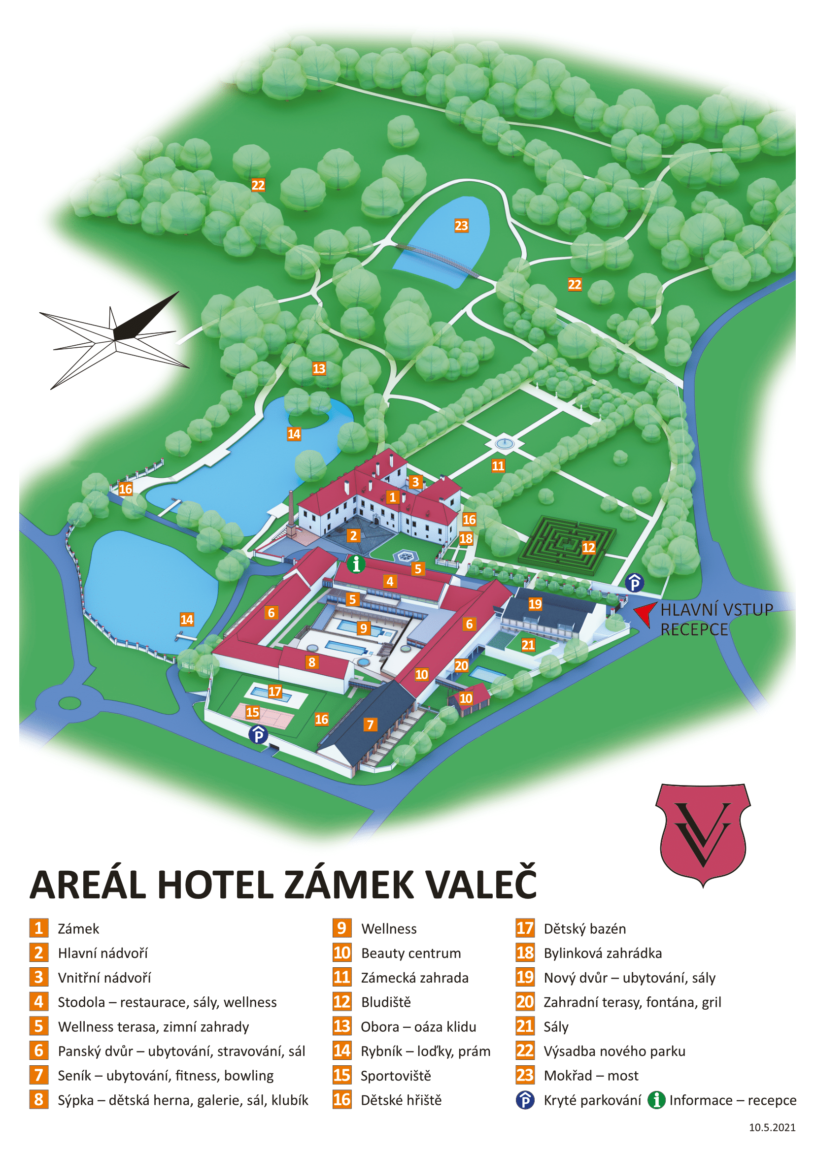 Mapa areálu